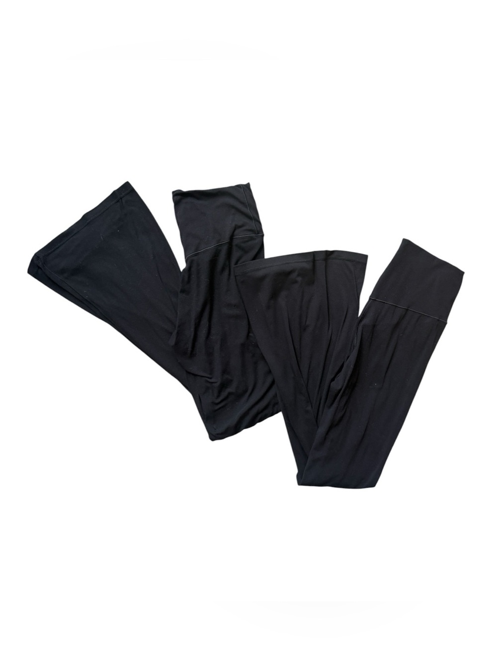 Bundle of 2 Aerie Offline Real Me Crossover Hi-rise Flare Black Leggings Size L